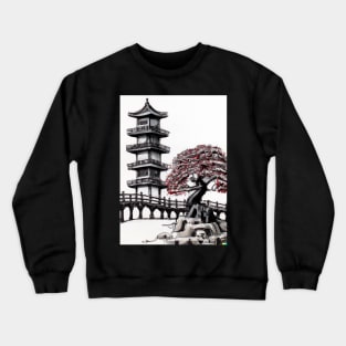 Japan tower bridge Crewneck Sweatshirt